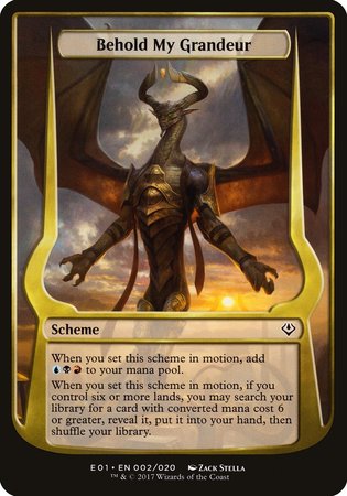 Behold My Grandeur (Archenemy: Nicol Bolas) [Archenemy: Nicol Bolas Schemes] | Fandemonia Ltd