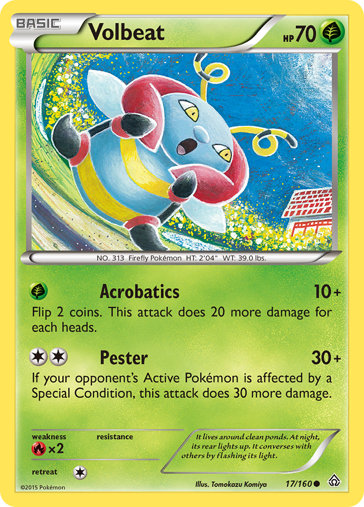 Volbeat (17/160) [XY: Primal Clash] | Fandemonia Ltd