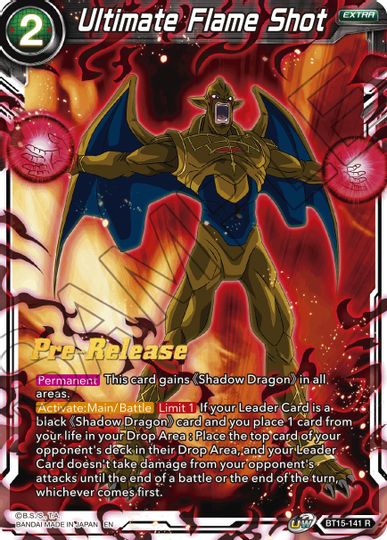 Ultimate Flame Shot (BT15-141) [Saiyan Showdown Prerelease Promos] | Fandemonia Ltd