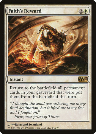 Faith's Reward [Magic 2013] | Fandemonia Ltd