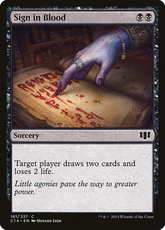 Sign in Blood [Commander 2014] | Fandemonia Ltd