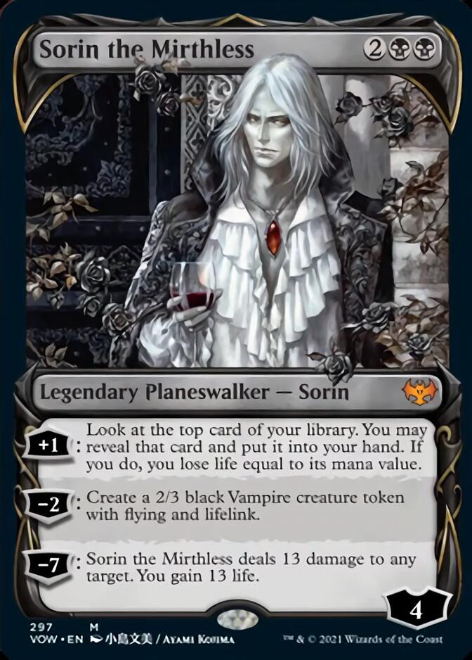 Sorin the Mirthless (Showcase Fang Frame) [Innistrad: Crimson Vow] | Fandemonia Ltd