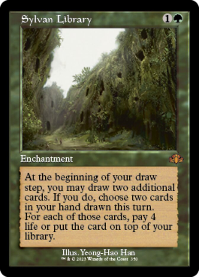 Sylvan Library (Retro) [Dominaria Remastered] | Fandemonia Ltd