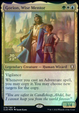 Gorion, Wise Mentor [Commander Legends: Battle for Baldur's Gate Prerelease Promos] | Fandemonia Ltd
