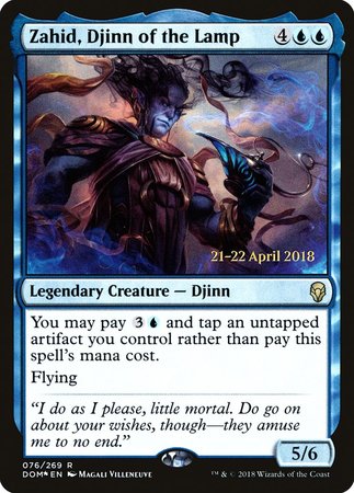 Zahid, Djinn of the Lamp [Dominaria Promos] | Fandemonia Ltd