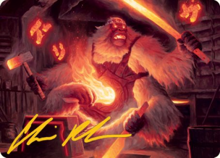 Kami of Industry Art Card (Gold-Stamped Signature) [Kamigawa: Neon Dynasty Art Series] | Fandemonia Ltd