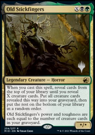 Old Stickfingers (Promo Pack) [Innistrad: Midnight Hunt Promos] | Fandemonia Ltd
