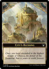 City's Blessing // Construct (0075) Double-Sided Token [Commander Masters Tokens] | Fandemonia Ltd