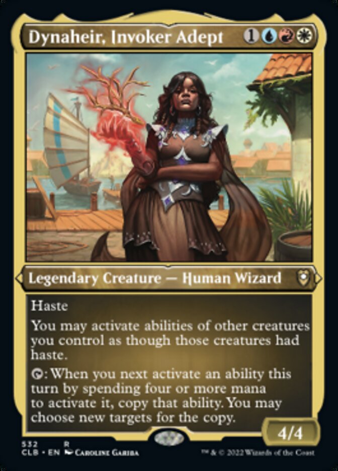 Dynaheir, Invoker Adept (Foil Etched) [Commander Legends: Battle for Baldur's Gate] | Fandemonia Ltd