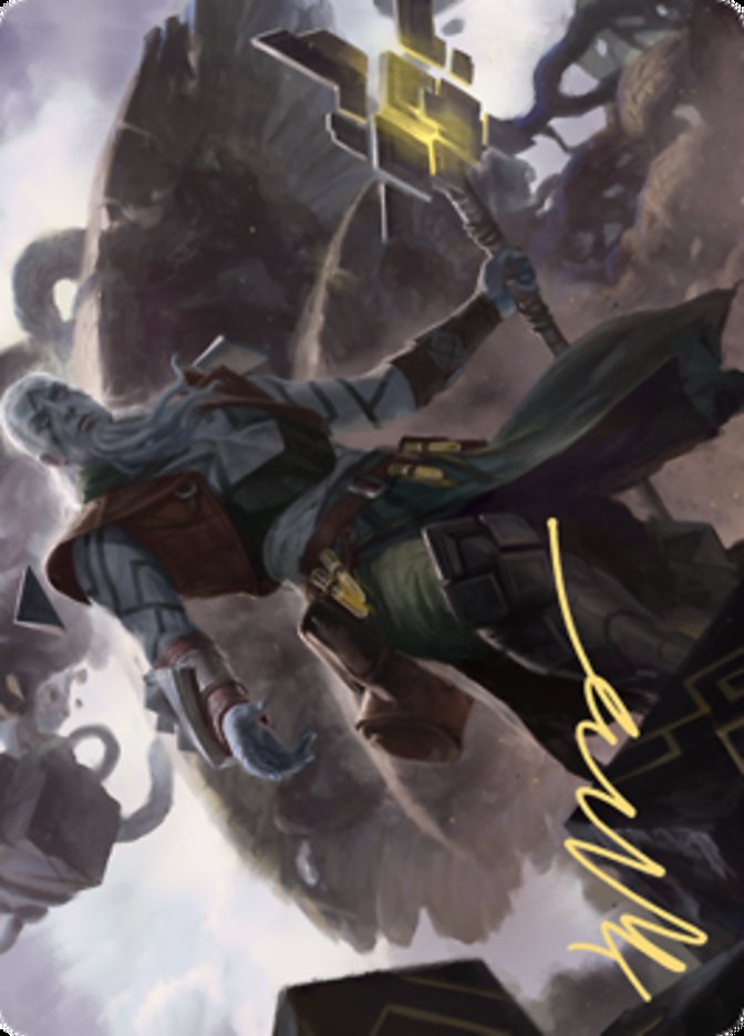 Orah, Skyclave Hierophant Art Card (Gold-Stamped Signature) [Zendikar Rising Art Series] | Fandemonia Ltd