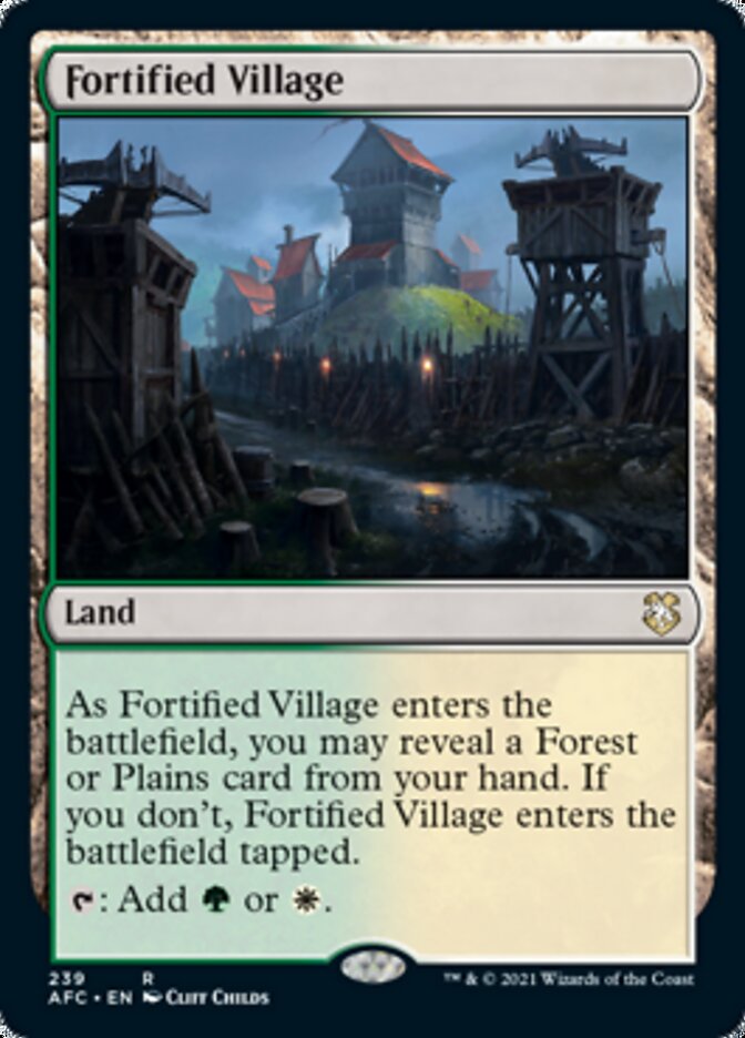 Fortified Village [Dungeons & Dragons: Adventures in the Forgotten Realms Commander] | Fandemonia Ltd