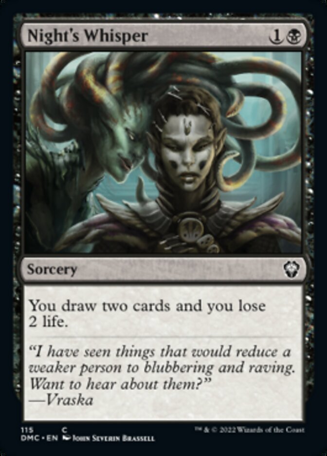 Night's Whisper [Dominaria United Commander] | Fandemonia Ltd