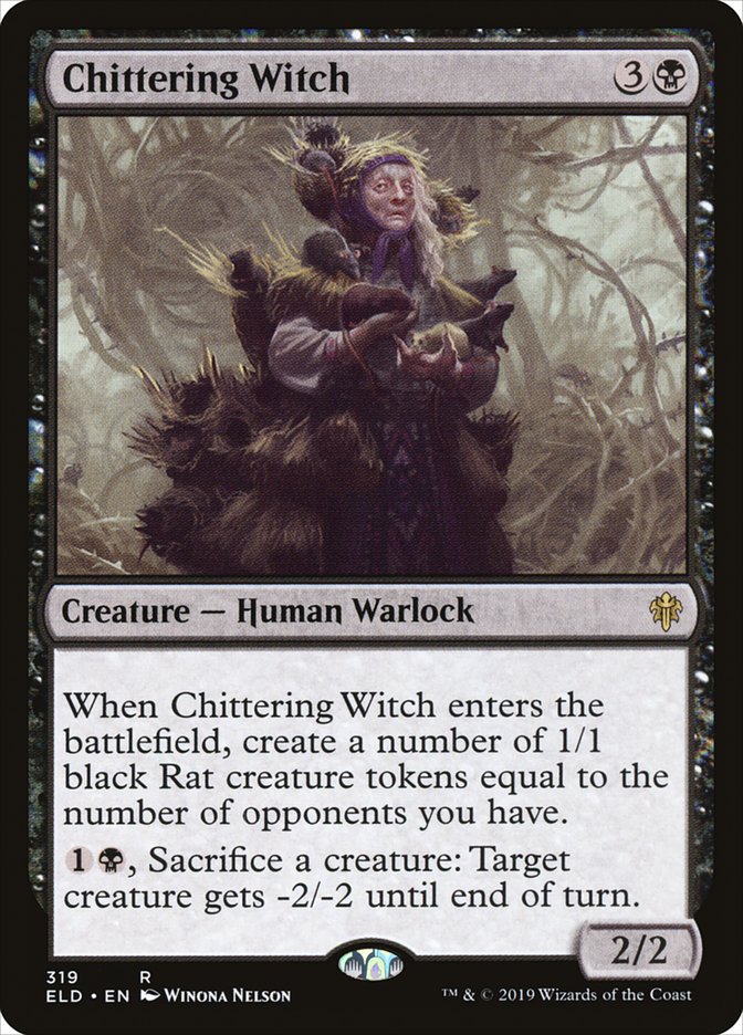 Chittering Witch [Throne of Eldraine] | Fandemonia Ltd