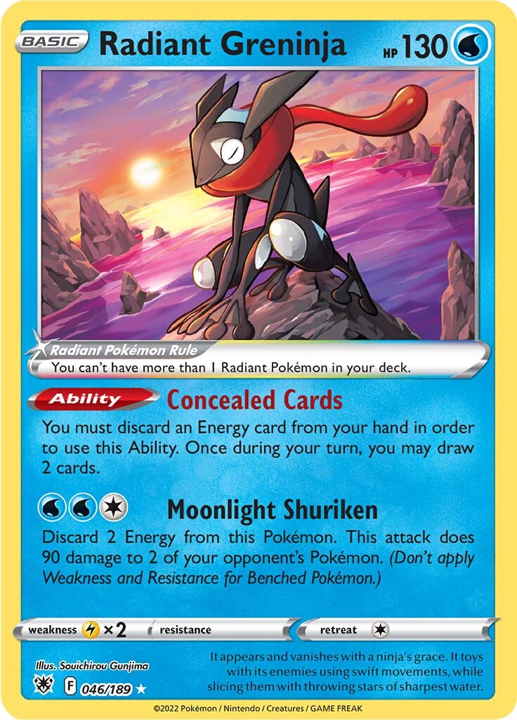 Radiant Greninja (046/189) [Sword & Shield: Astral Radiance] | Fandemonia Ltd