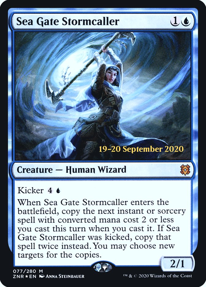 Sea Gate Stormcaller  [Zendikar Rising Prerelease Promos] | Fandemonia Ltd