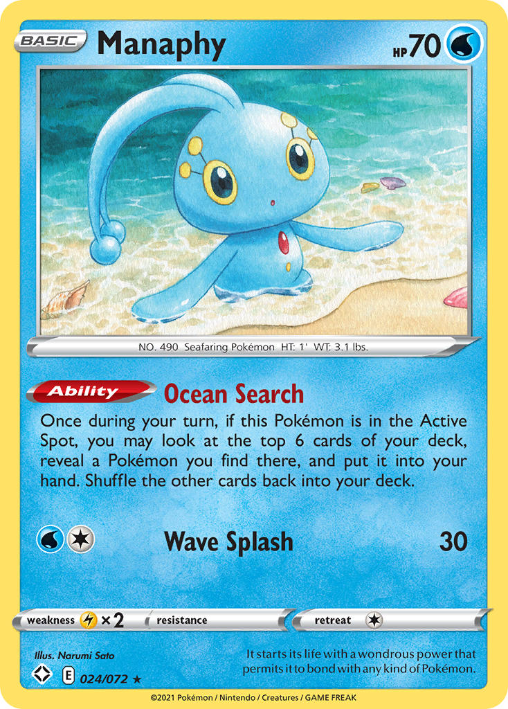 Manaphy (024/072) [Sword & Shield: Shining Fates] | Fandemonia Ltd