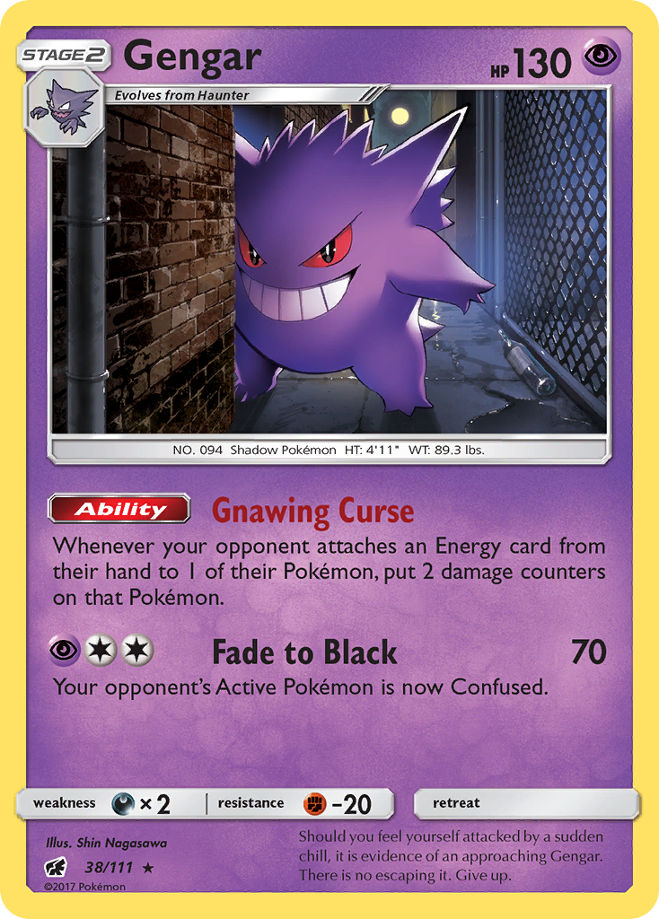 Gengar (38/111) [Sun & Moon: Crimson Invasion] | Fandemonia Ltd