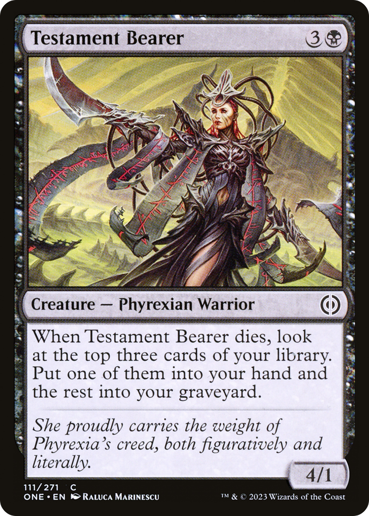 Testament Bearer [Phyrexia: All Will Be One] | Fandemonia Ltd