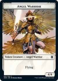 Angel Warrior // Copy Double-sided Token [Zendikar Rising Tokens] | Fandemonia Ltd