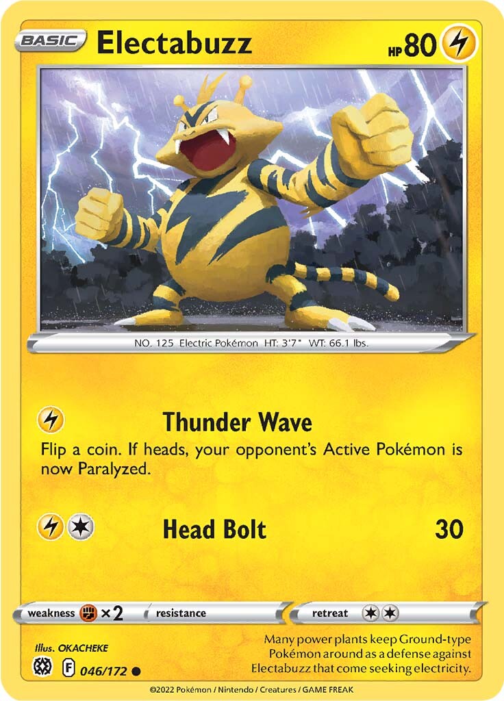 Electabuzz (046/172) [Sword & Shield: Brilliant Stars] | Fandemonia Ltd