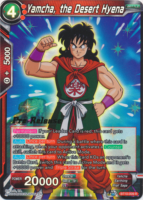 Yamcha, the Desert Hyena (BT10-009) [Rise of the Unison Warrior Prerelease Promos] | Fandemonia Ltd