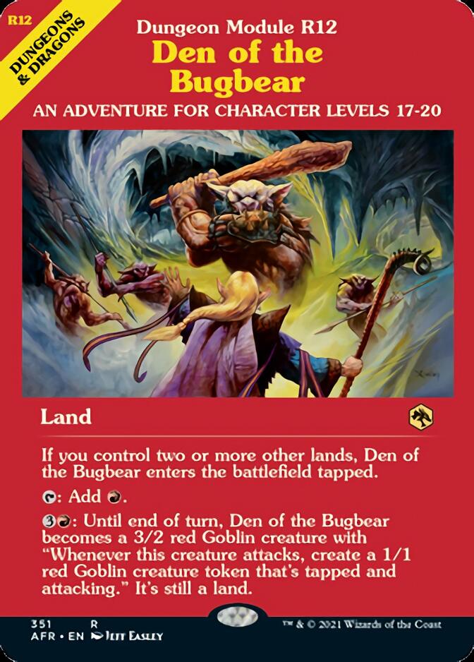 Den of the Bugbear (Dungeon Module) [Dungeons & Dragons: Adventures in the Forgotten Realms] | Fandemonia Ltd
