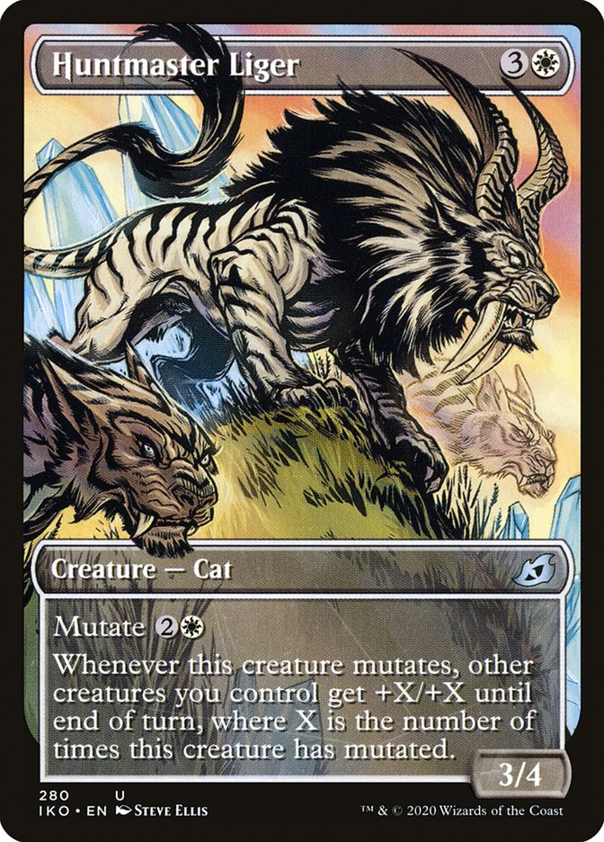 Huntmaster Liger (Showcase) [Ikoria: Lair of Behemoths] | Fandemonia Ltd