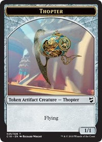 Thopter (025) // Servo Double-sided Token [Commander 2018 Tokens] | Fandemonia Ltd