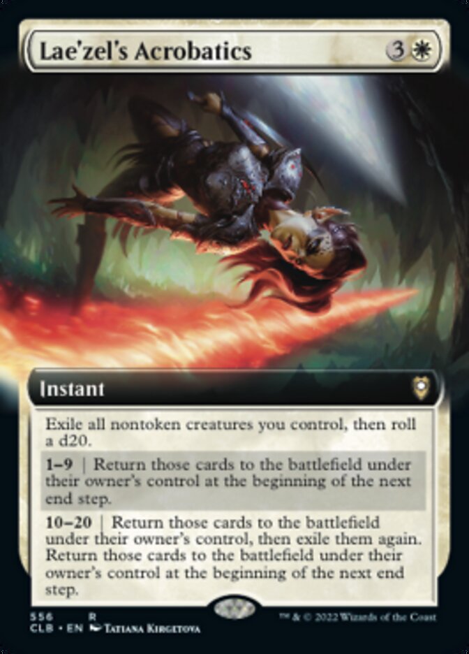 Lae'zel's Acrobatics (Extended Art) [Commander Legends: Battle for Baldur's Gate] | Fandemonia Ltd