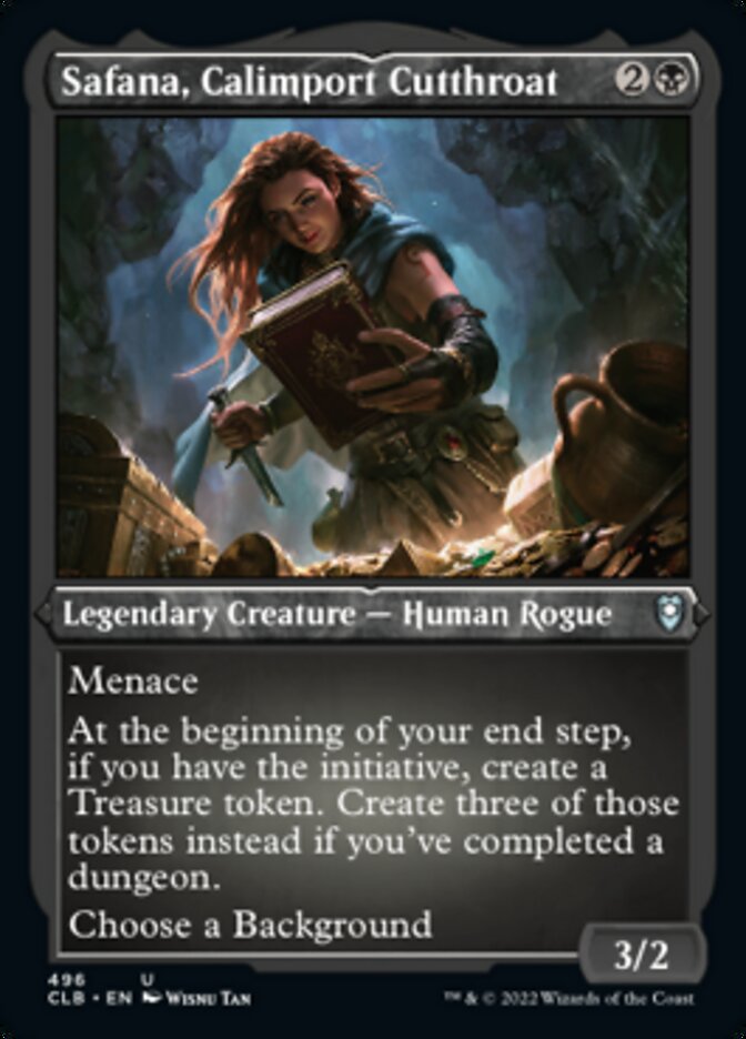 Safana, Calimport Cutthroat (Foil Etched) [Commander Legends: Battle for Baldur's Gate] | Fandemonia Ltd