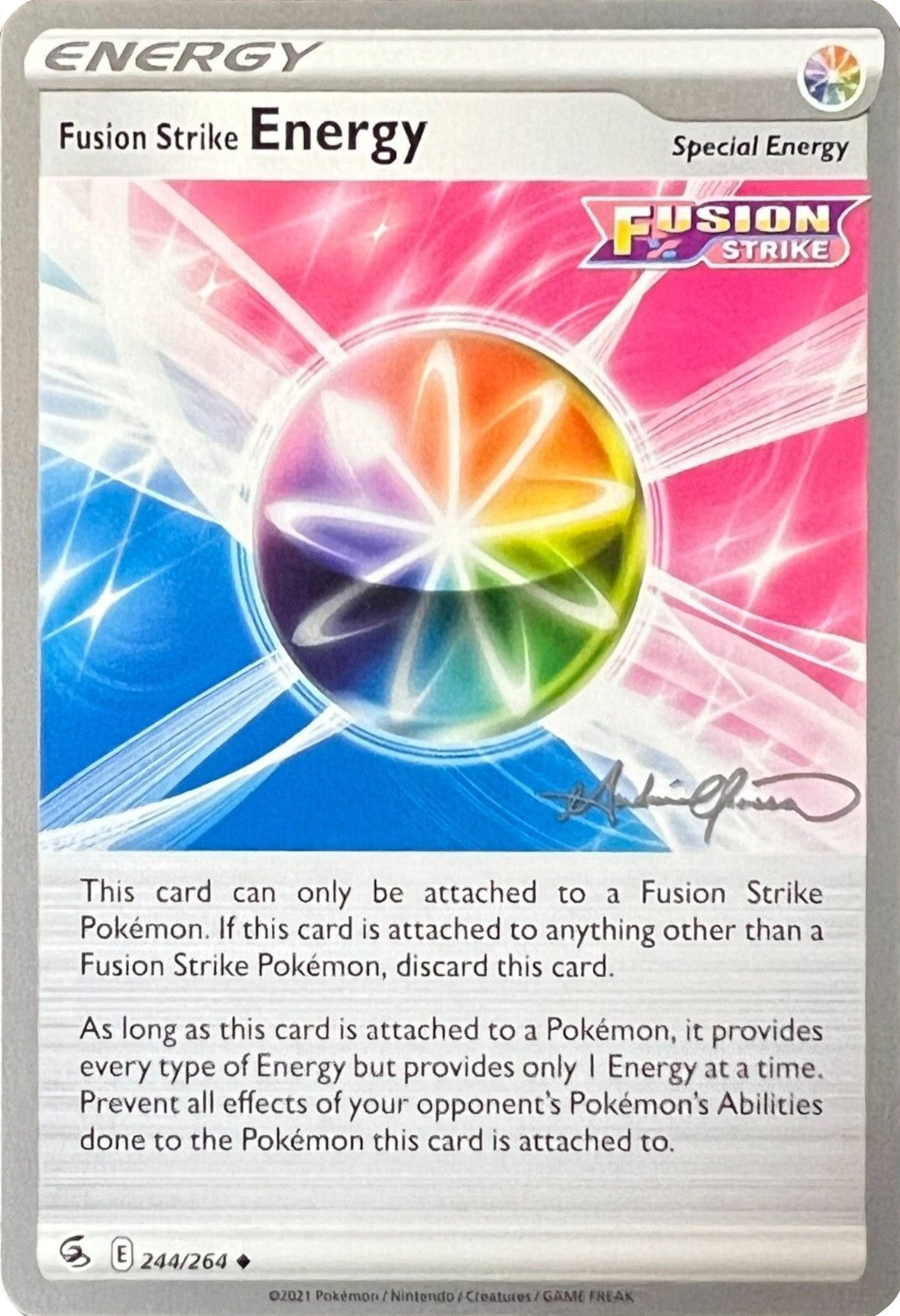 Fusion Strike Energy (244/264) (The Shape of Mew - Andre Chiasson) [World Championships 2022] | Fandemonia Ltd