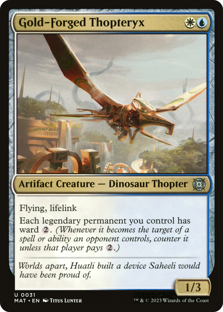 Gold-Forged Thopteryx [March of the Machine: The Aftermath] | Fandemonia Ltd