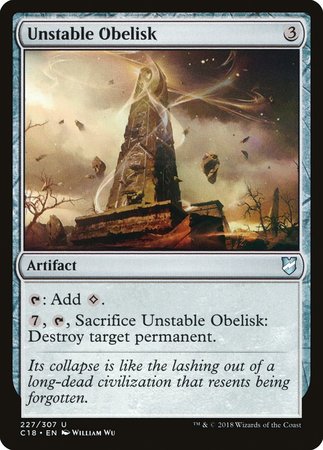 Unstable Obelisk [Commander 2018] | Fandemonia Ltd