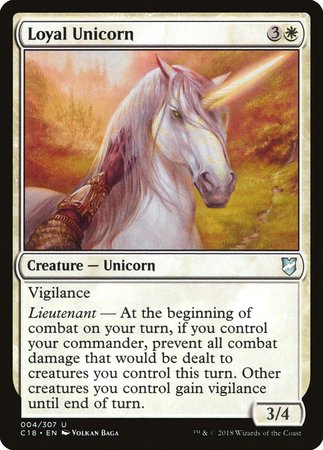 Loyal Unicorn [Commander 2018] | Fandemonia Ltd