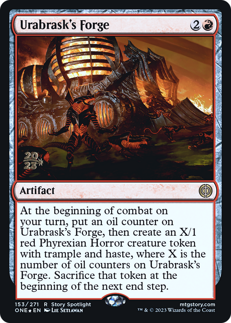 Urabrask's Forge [Phyrexia: All Will Be One Prerelease Promos] | Fandemonia Ltd