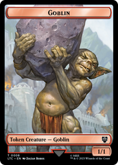 Goblin // Wraith Double-Sided Token [The Lord of the Rings: Tales of Middle-Earth Commander Tokens] | Fandemonia Ltd