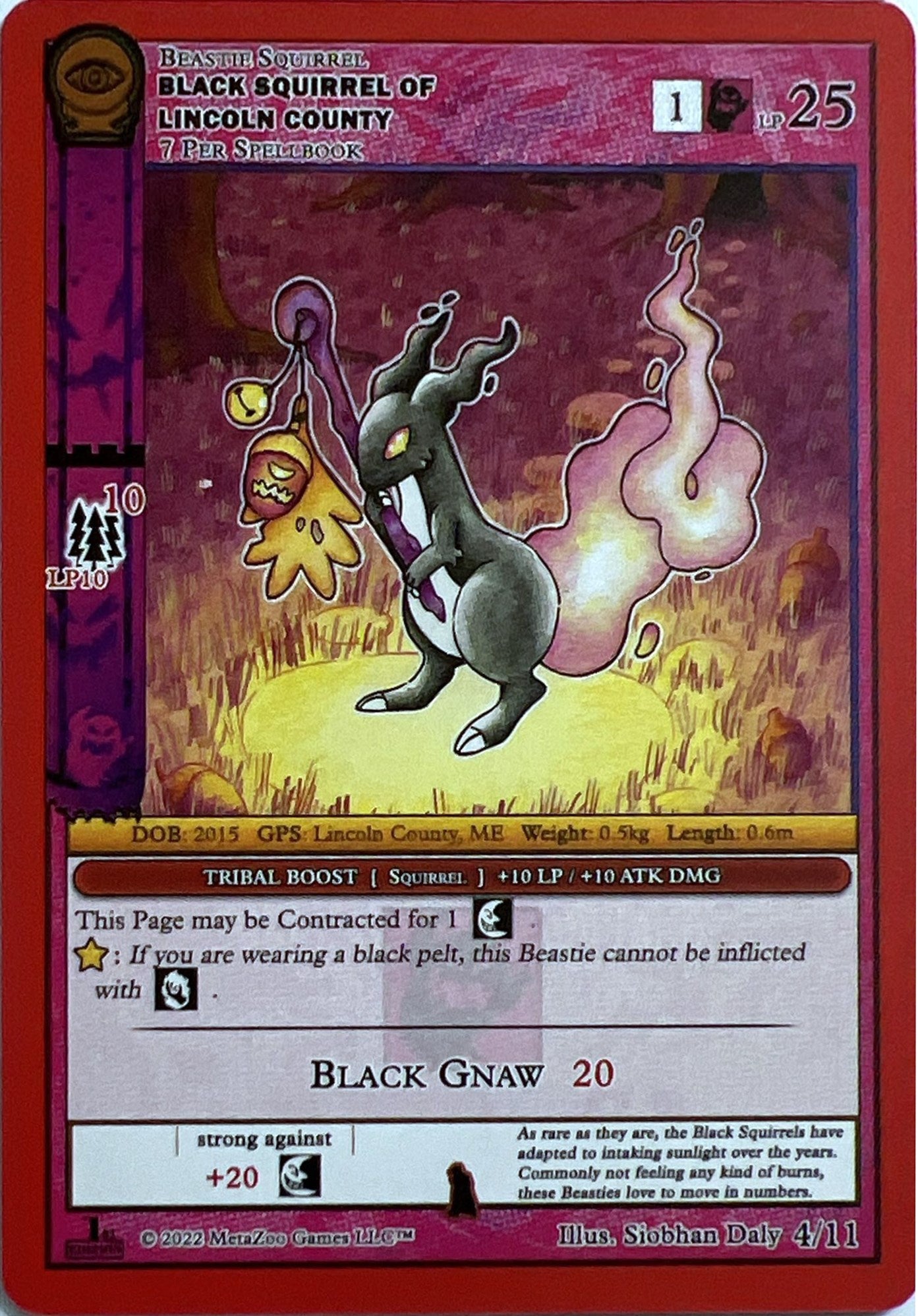 Black Squirrel of Lincoln County [Seance: First Edition Release Event Deck] | Fandemonia Ltd