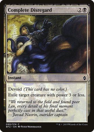 Complete Disregard [Battle for Zendikar] | Fandemonia Ltd