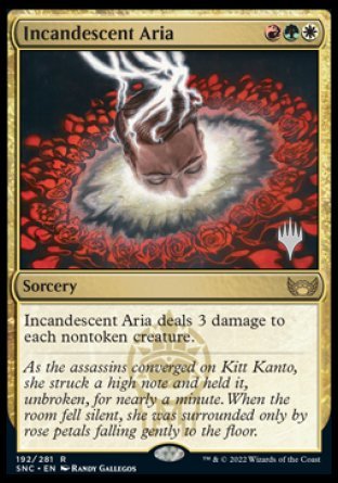 Incandescent Aria (Promo Pack) [Streets of New Capenna Promos] | Fandemonia Ltd