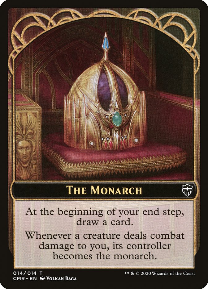 Elf Warrior // The Monarch Token [Commander Legends Tokens] | Fandemonia Ltd