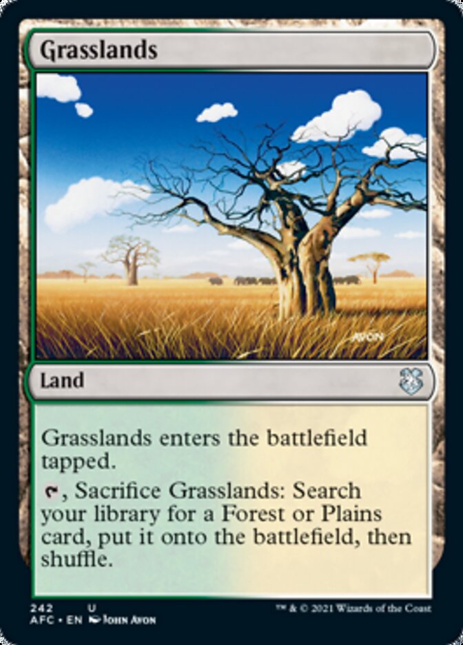 Grasslands [Dungeons & Dragons: Adventures in the Forgotten Realms Commander] | Fandemonia Ltd