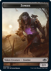 Snake // Zombie Double-sided Token [Commander Collection: Black Tokens] | Fandemonia Ltd