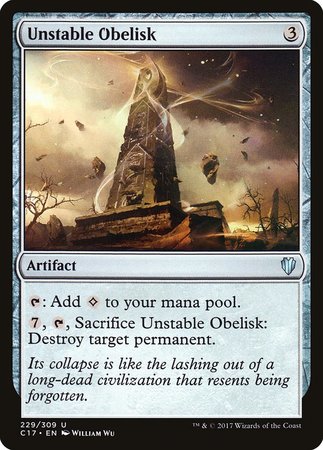 Unstable Obelisk [Commander 2017] | Fandemonia Ltd