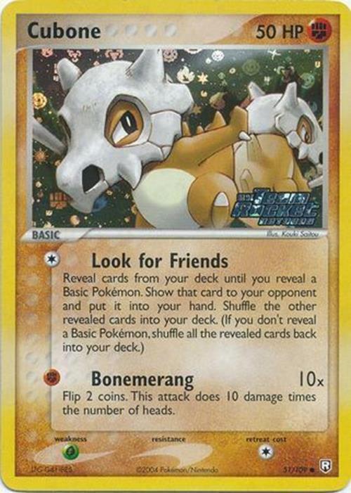 Cubone (51/109) (Stamped) [EX: Team Rocket Returns] | Fandemonia Ltd