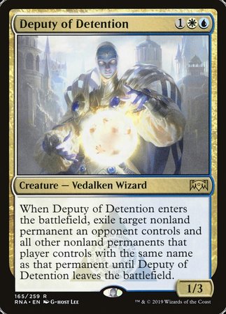 Deputy of Detention [Ravnica Allegiance] | Fandemonia Ltd