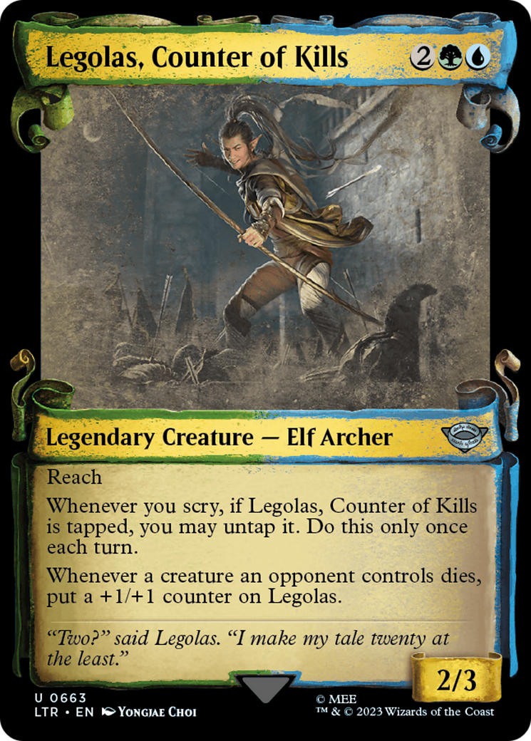 Legolas, Counter of Kills [The Lord of the Rings: Tales of Middle-Earth Showcase Scrolls] | Fandemonia Ltd