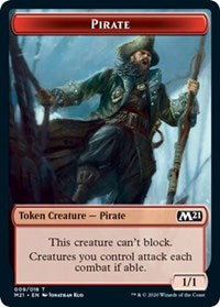 Pirate // Weird Double-sided Token [Core Set 2021 Tokens] | Fandemonia Ltd