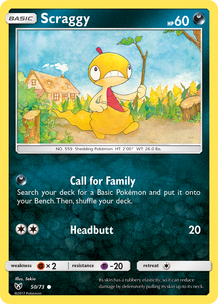 Scraggy (50/73) [Sun & Moon: Shining Legends] | Fandemonia Ltd