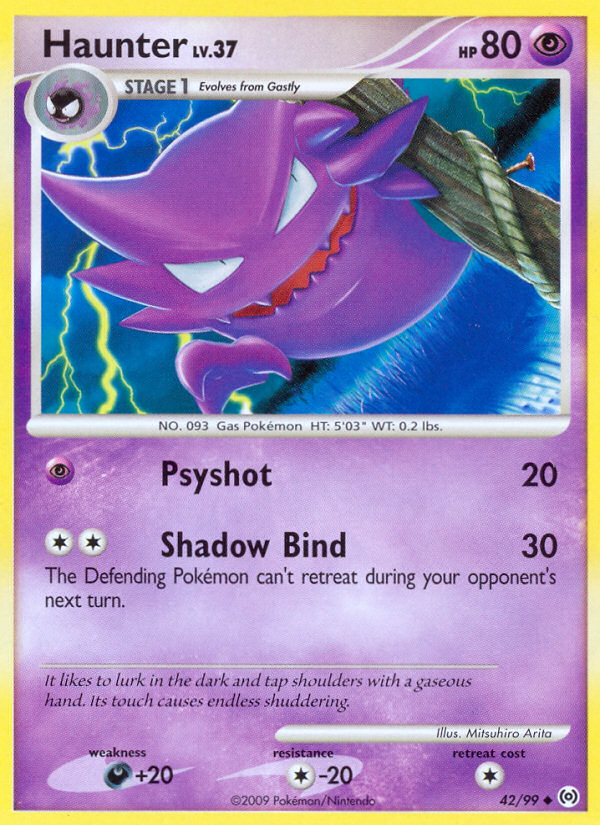Haunter (42/99) [Platinum: Arceus] | Fandemonia Ltd