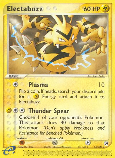 Electabuzz (35/100) [EX: Sandstorm] | Fandemonia Ltd